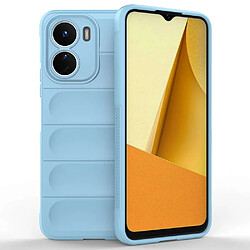 Htdmobiles Coque pour Vivo Y16 - housse etui silicone gel fine + verre trempe - BLEU CLAIR