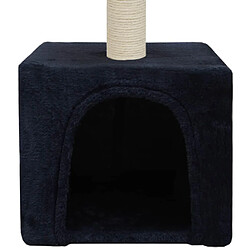 Acheter Helloshop26 Arbre à chat griffoir grattoir niche jouet animaux peluché en sisal 55 cm bleu foncé 3702122