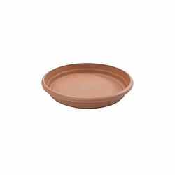 PLASTIKEN Plateau rond Ø 26 cm pour pot rond - Terracotta