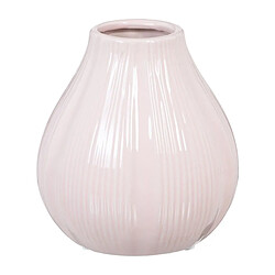 BigBuy Home Vase Rose Céramique 15 x 14 x 15 cm