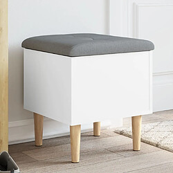 Maison Chic Banc de rangement | Meuble de rangement d'Entrée | Coffres d'Intérieur blanc 42x42x46 cm bois d'ingénierie -MN91847