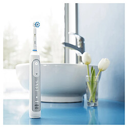 Oral-B Genius 80326257 brosse à dents électrique Adulte Brosse à dents rotative oscillante Argent, Blanc