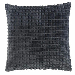 Paris Prix Coussin Déco en Flanelle Quincy 40x40cm Anthracite