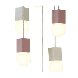 Acheter Luminaire Center Suspension Galaxia Ciment blanc, gris, rouge