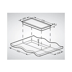 Avis Domino vitrocéramique 30cm 2 foyers noir - SDV30M - SCHNEIDER