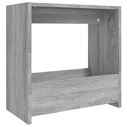 Maison Chic Table d'appoint | Table Basse Sonoma gris 50x26x50 cm Bois d'ingénierie -GKD12726