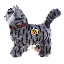 Acheter Peluche électronique chat jouets en peluche jouets chat meow jouets enfants jouet gris