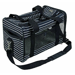 Kerbl Cuba Sac de Transport pour Chien Noir/Blanc 40 x 26 x 28 cm