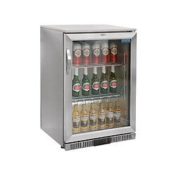 Arrière Bar Porte Pivotante Inox 138L - 108 Bouteilles - Polar - R600a - Acier inoxydable1138Vitrée/battante 600x520x900mm