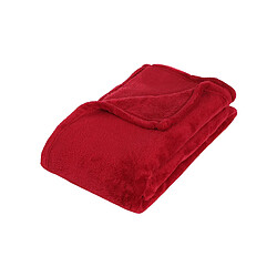 Atmosphera, Createur D'Interieur Plaid microfibre 125x150 cm - rouge - Atmosphera