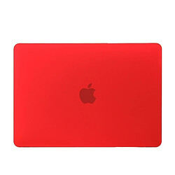 Avis Wewoo Housse Étui rouge et Transparent pour Macbook 12 pouces Boîtier de protection en plastique dur translucide givré