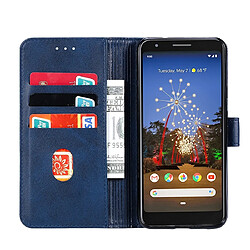 Acheter Wewoo Housse Coque Pour Google Pixel 3a XL GUSSIM Business Style Étui en cuir à rabat horizontal avec support et fentes cartes et portefeuille bleu