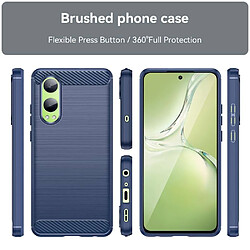 Htdmobiles Coque pour OnePlus Nord CE4 Lite 5G - housse etui silicone gel carbone + verre trempe - BLEU FONCE