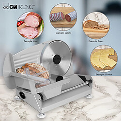 Trancheuse à saucisson jambon pain electrique lames 19cm inox, 150, Argent, Clatronic, MA 3585 pas cher