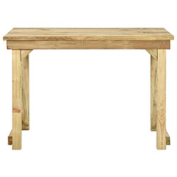 vidaXL Table de jardin 110x79x75 cm Bois de pin imprégné