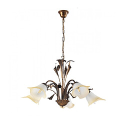 Onli Suspension LUCREZIA 5 Light Verre,Métal Bronze