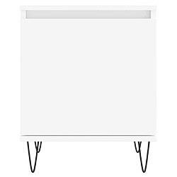 Acheter vidaXL Tables de chevet 2 pcs blanc 40x30x50 cm bois d'ingénierie