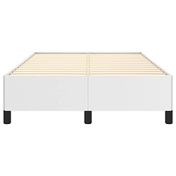 Acheter vidaXL Cadre de lit sans matelas blanc 120x200 cm similicuir