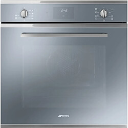 Smeg SF6400TVS Four 70L 220V 3000W 8 Programmes de Cuisson 5 Etagères Minuteur Affichage LED Arrêt Automatique Argent 