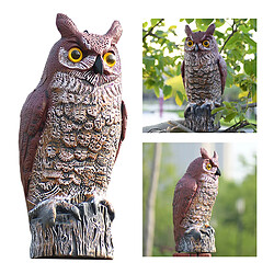 Avis Faux À Cornes Hibou Oiseau Épouvantail Leurre, En Plastique Hibou Oiseau Dissuasifs, Nature Ennemi Répulsif à Insectes Nuisibles pour Cour Jardin