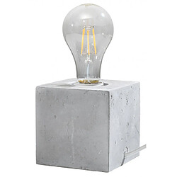 Luminaire Center Lampe de table Ariz Béton Gris 1 ampoule 10cm