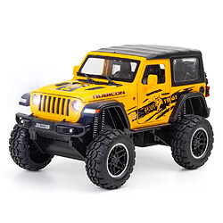 Universal 1: 20 Moulé sous pression en alliage de simulation fermé Top Wrangler Robin Hood convertible Rubicon Retour modèle Jouet pour enfants | Moulé sous pression(Jaune)