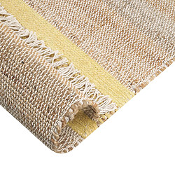 Avis Beliani Tapis en jute beige et jaune 80 x 300 cm TALPUR