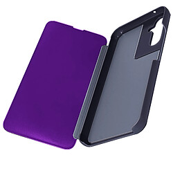 Avizar Étui Clear View pour Galaxy A34 5G Clapet Miroir Fonction Support vidéo Mauve