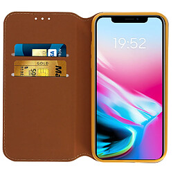 Avis Avizar Etui iPhone X / XS Housse folio portefeuille protection Classic Edition doré