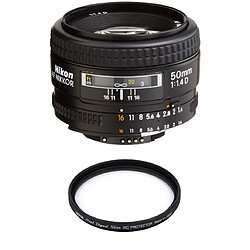 NIKON AF 50MM F1.4D + HOYA 52mm PRO 1D Protector