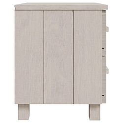 Acheter Maison Chic Lot de 2 Tables de chevet - Tables de Nuit Blanc 40x35x44,5 cm Bois massif