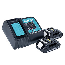 Acheter Makita DBO180SYJ Ponceuse excentrique sans fil 125mm 18V + 2x Batteries 1,5Ah + Chargeur + Coffret Makpac