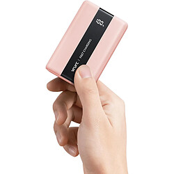 SANAG Batterie Externe 20000Mah Qc 22.5W Mini Power Bank Usb C Charge Rapide En Pd 20W Batterie Portable Avec 3 Ports Usb Sortie Et Led Display Pour Samsung, Iphone,Huawei,Xiaomi Etc (Rose)