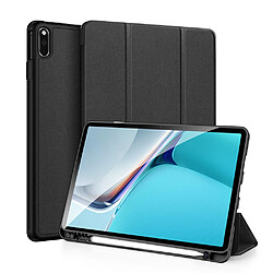 Dux Ducis Etui en PU avec support à trois volets noir pour votre Huawei MatePad 11 (2021)