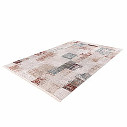 Acheter Paris Prix Tapis Vintage à Franges Akropolis IV Gris & Rose 80 x 150 cm