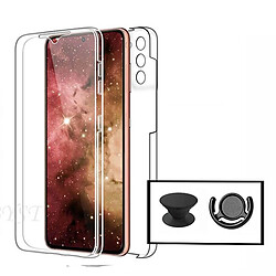 PHONECARE Kit Coque 3x1 360° Impact Protection + 1 PopSocket + 1 Support PopSocket Noir - Impact Protection - Samsung Galaxy A32 4G