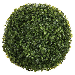 Plante Artificielle Boule de Buis 27cm Vert