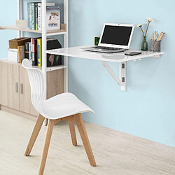 Sobuy Table murale rabattable - Blanc