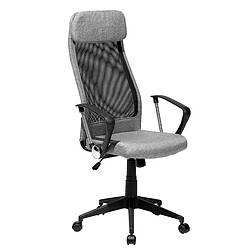 Beliani Chaise de bureau Gris foncé PIONEER