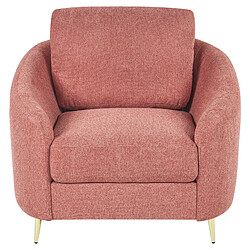 Beliani Fauteuil TROSA Tissu Rose pas cher