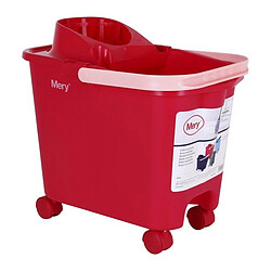 Avis Totalcadeau Seau de Lavage en plastique avec roues 14 L Couleur - Violet-Mauve pas cher