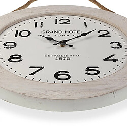 Versa Horloge Murale pour la Cuisine, Pendule pour Salon Bourke 50x5x51,5cm,Bois, Gris