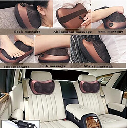 Zgeer Coussin de Massage Shiatsu Coussin Massent Masseur avec Fonction Chauffante pour Cou Nuque Dos Lombaire Domicile Voiture Version