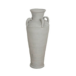 Vase de sol Alexandra House Living Gris Terre cuite 30 x 80 x 30 cm Avec des poignées