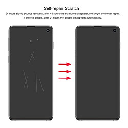 Wewoo Film protecteur 0.1mm 3D de protection anti-déflagrant Hydrogel antidéflagrant pour Galaxy S10, TPU + TPE + Matériau P(Transparent) pas cher