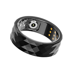 Bague Connectée Argentée Étanche Suivi Santé Modes Sport Bluetooth 5.3 Noir YONIS