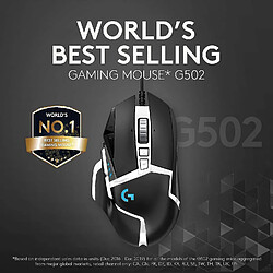 Universal 502 SE Hero High Performance RVB Gaming Mouse avec 11 boutons programmables