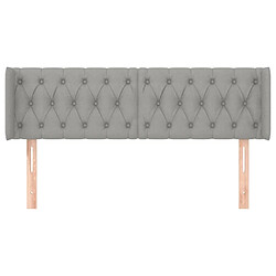 Avis Maison Chic Tête de lit scandinave avec oreilles,meuble de chambre Gris clair 163x16x78/88 cm Tissu -MN27514