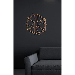 EPIKASA Décoration Murale en Métal Cube