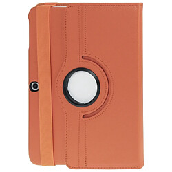 Acheter Wewoo Housse Étui Orange pour Samsung Galaxy Tab 3 10.1 / P5200 / P5210, 360 degrés de rotation Litchi Texture en cuir avec support